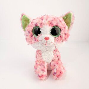 TY Beanie Boos Cat Shophie Pink and Green 7 in stuffed animal plush kids 2015